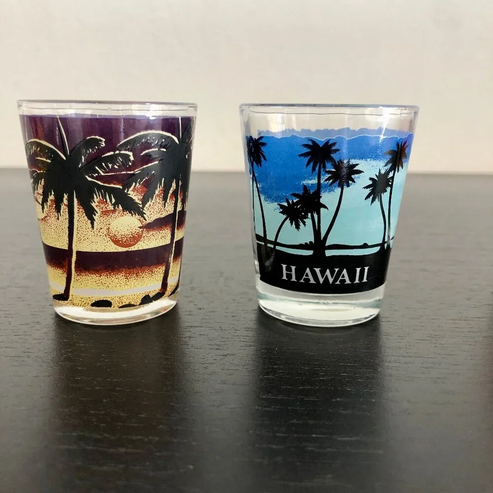 Set of 4 Shot Glasses from HAWAII